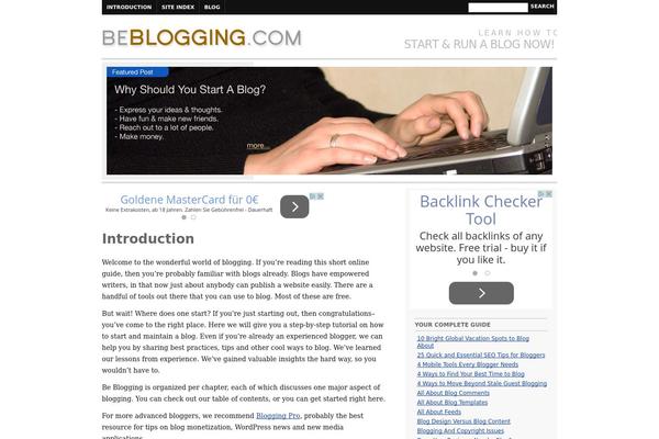 WordPress website example screenshot