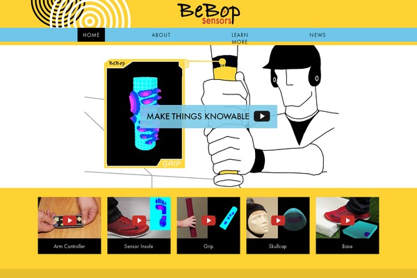 bebopsensors.com site used Bebop