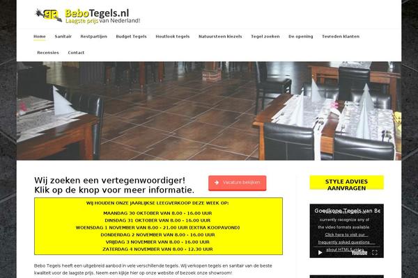 bebotegels.nl site used Bebo-theme
