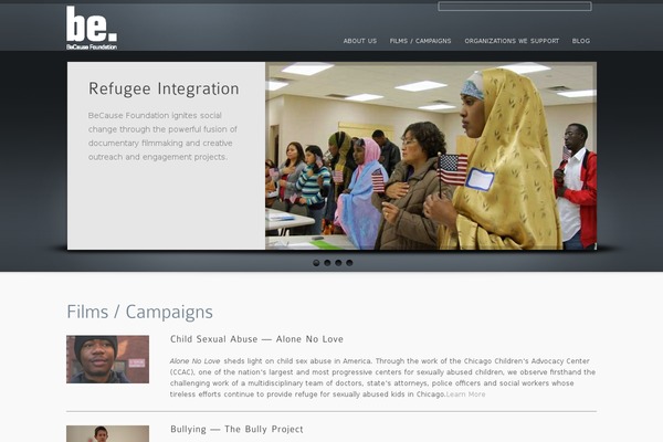 inFocus theme site design template sample