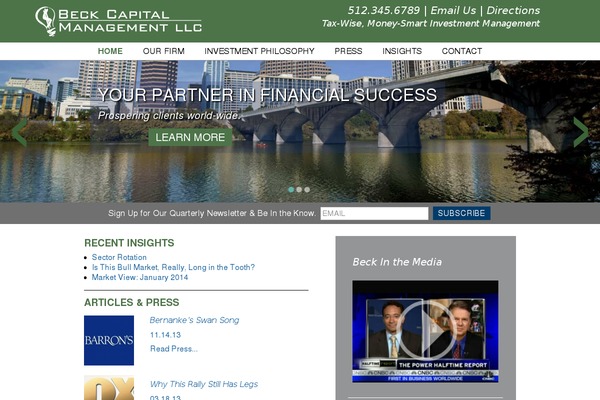 beckcapitalmanagement.com site used Beck-wp-theme