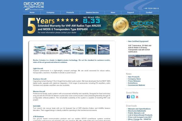 becker-avionics.com site used Beckerusa