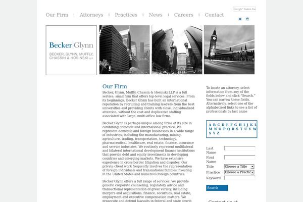 beckerglynn.com site used Beckerglynn