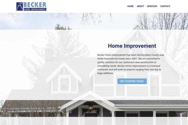 Becker theme site design template sample