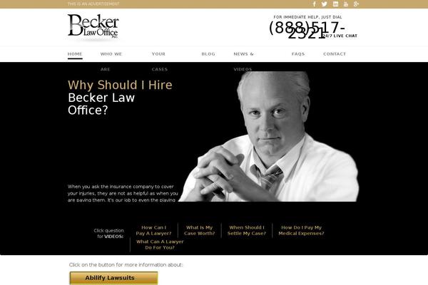 Becker theme site design template sample