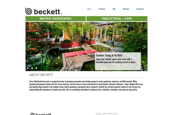 Beckett theme site design template sample