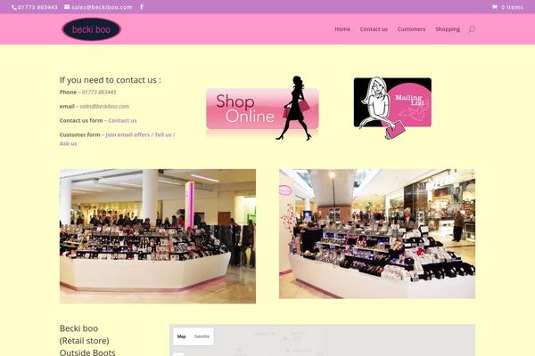 beckiboo.com site used Divi