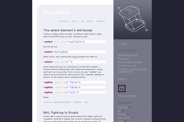 WordPress website example screenshot