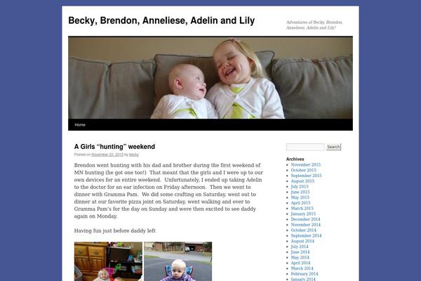 Twenty Ten theme site design template sample