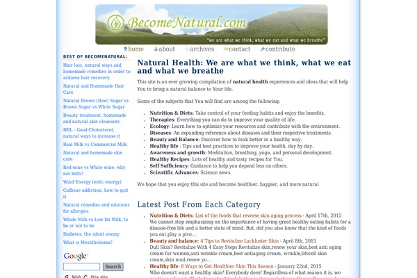 becomenatural.com site used Fasttrack