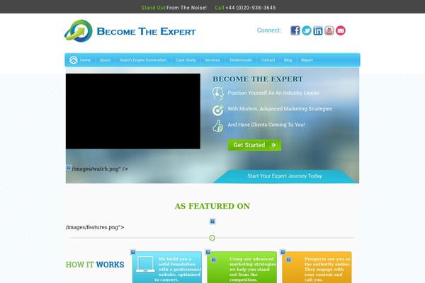 Expert theme site design template sample