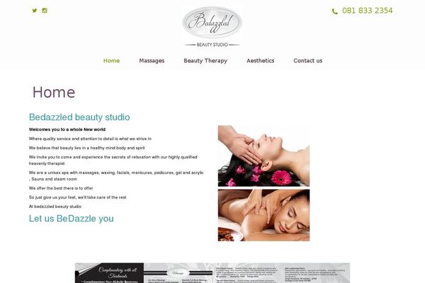 Spa and Salon theme site design template sample