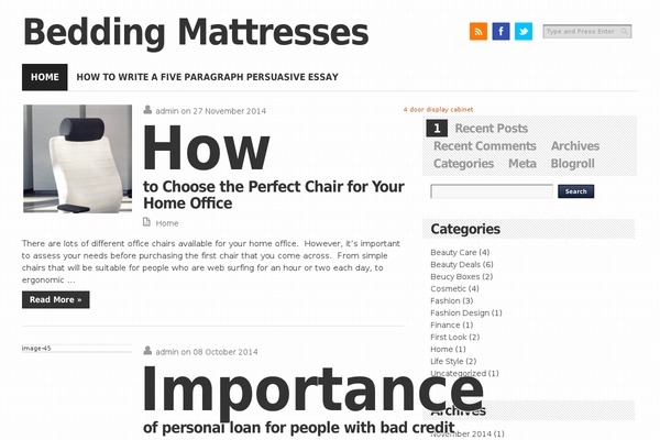 bedding-mattresses.com site used Enormoz