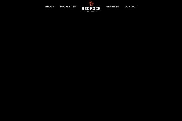 Bedrock theme site design template sample