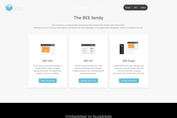 beefree.io site used Bee2017