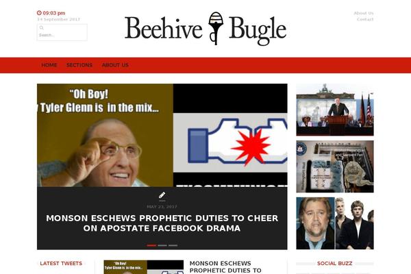 Headline-news theme site design template sample