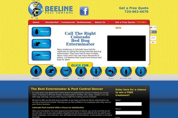 Beeline theme site design template sample