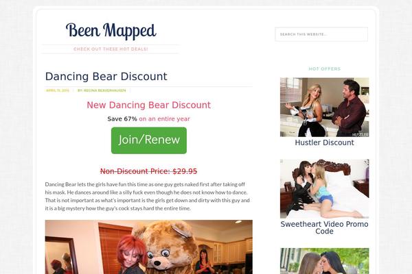 beenmapped.com site used Modern Blogger Pro