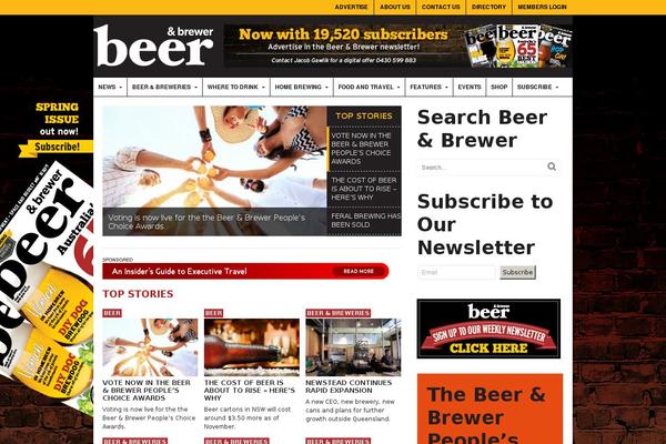 beerandbrewer.com.au site used Beerandbrewer