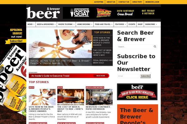 beerandbrewer.com site used Newspack-child-theme-beerandbrewer