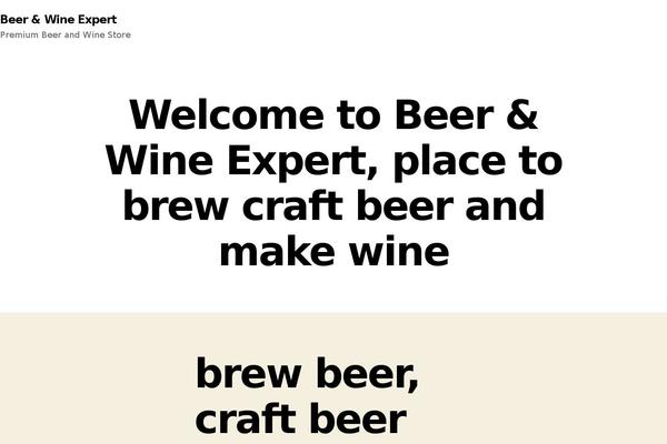 beerandwineexpert.com site used Twenty Twenty