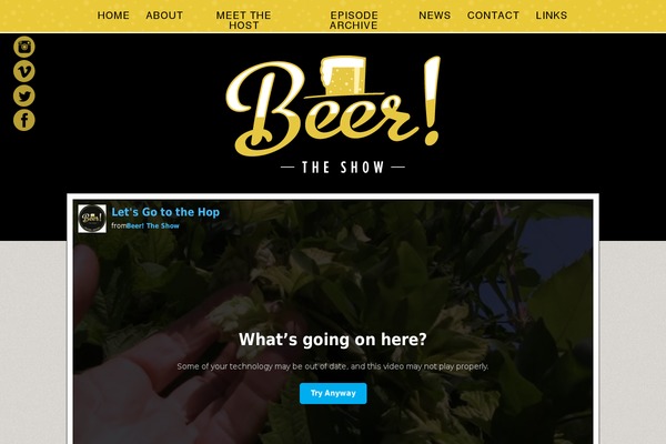 beertheshow.com site used Beer-the-show
