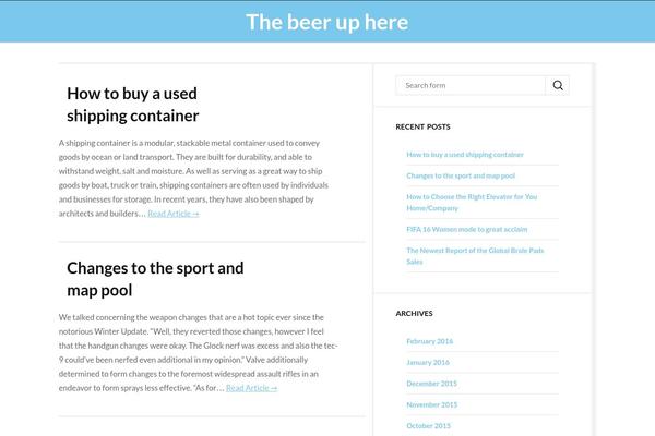 WordPress website example screenshot