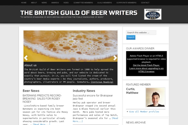 beerwriters.co.uk site used Beer-guild