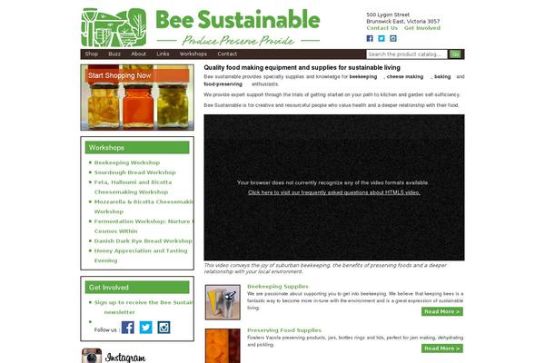 beesustainable.com.au site used Beesustainable