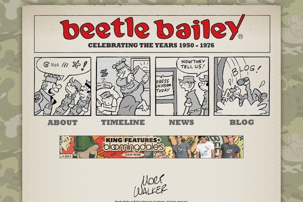 Beetle theme site design template sample