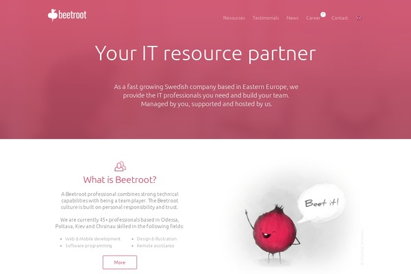 beetroot.se site used Beetroot