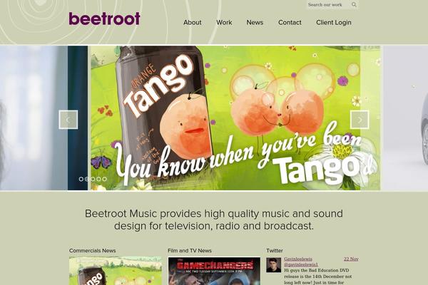 beetrootmusic.com site used Beetroot