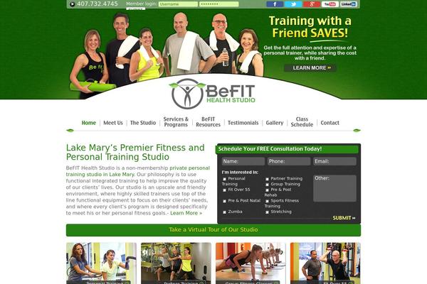 befithealthstudio.com site used Befit