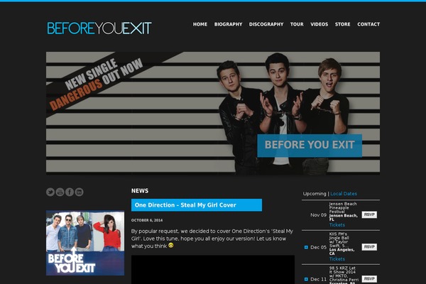 beforeyouexit.com site used Wp_muzak