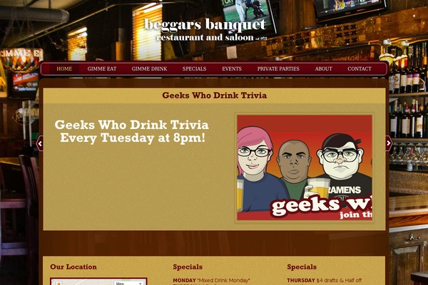 beggarsbanquet.com site used Beggar