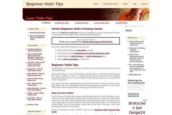 beginnerviolintips.com site used Violinesth Forever