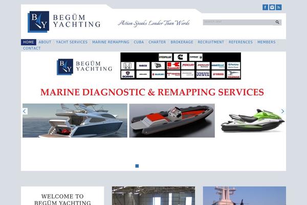 begumyachting.com site used Lumiweb