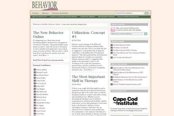 behavior.net site used Lifestyle