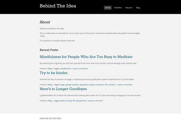 Portfolio + theme site design template sample