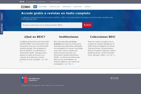 beic.cl site used Support Desk