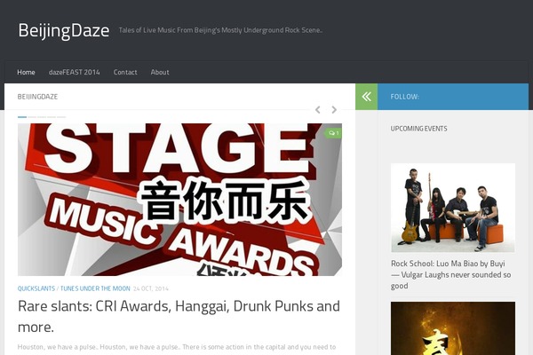 Hueman theme site design template sample