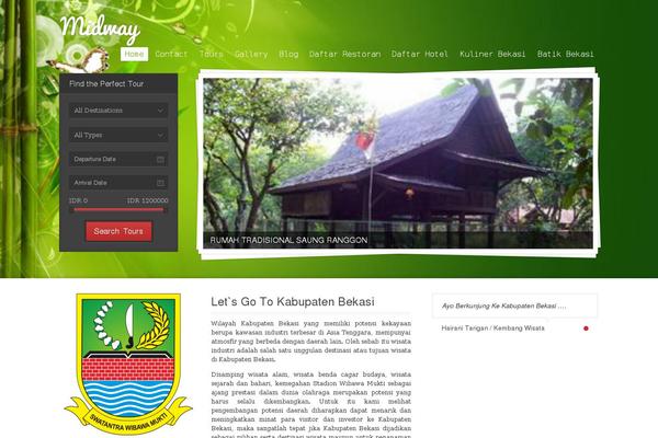 Midway theme site design template sample