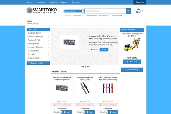 Smart-toko-new-v5 theme site design template sample