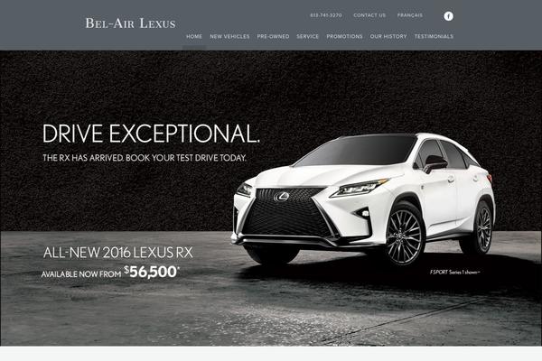 belairlexus.com site used Belair