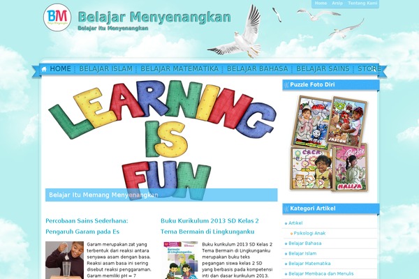 belajarmenyenangkan.com site used Sunny-blue-sky-pro