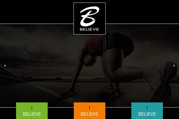 Believe theme site design template sample