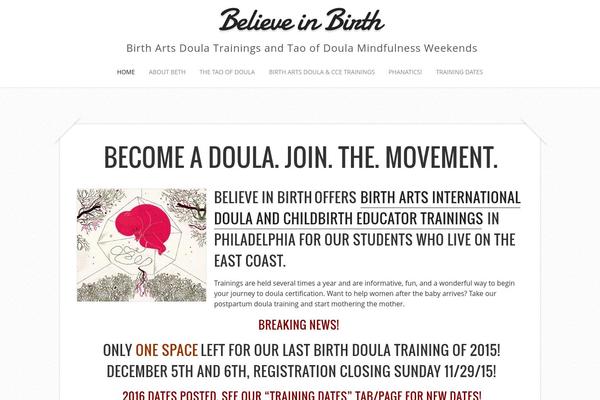 believeinbirth.com site used Capture