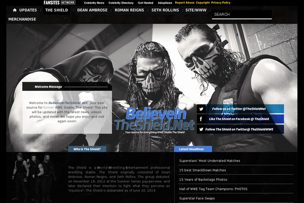 believeintheshield.net site used Heartthrob