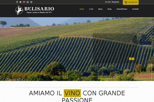 belisario.it site used Belisario