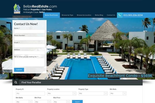belizerealestate.com site used Realhomes Theme